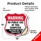 Signmission Dumpster Shield Sign Warning No Public U, 18 inch X 18 inch, Vinyl Decal, 2PK SHI-D-2PACK-18-379 - alternate 4