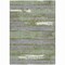 Homeroots 5' X 8' Olive Green Ivory And Blue Striped Washable Indoor Outdoor Area Rug 616671 - alternate 5