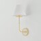 Hudson Valley Lighting Wedgewood 1 Light Wall Sconce in Aged Brass/Off-White by Mark D. Sikes MDS2200-AGB/OW - alternate 2