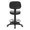 Office Star Products DC Series Sculptured Vinyl Drafting Chair, Black DC517V - alternate 5