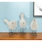 Homeroots Set of Three Black and White Fabric Bird Statue Tabletop Sculpture, 3PK 520810 - alternate 4