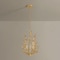 Troy Lighting Delmore 14.5in wide 3 Light Chandelier in Vintage Gold Leaf F4615-VGL - alternate 2