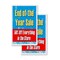 Signmission End Of The Year Sale 50% Off Everything, A-Frame & 2 Decals Installed, Heavy-Duty Plastic Frame SBHD-D-2436-EndOfTheYearSale50%OffEveryt - alternate 3