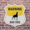 Signmission Beware Of Dog Shield Sign Warning Bad Do, 6 inch X 6 inch, Plastic Sign, 2PK SHI-P-2PACK-6-361 - alternate 3