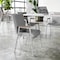Flash Furniture HERCULES Heavy Duty Gray Vinyl Stack Chair with Arms, 4PK 4-XU-60154-GRY-VYL-GG - alternate 4
