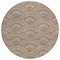 Homeroots 8' Brown Beige And Taupe Round Geometric Washable Indoor Outdoor Area Rug 615190 - alternate 5