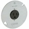Leviton Straight Blade Receptacle, 5-15R, 15 A, 125V AC, 2 Pole, 3 Wire, Flush Mount, Grounded 5059 - alternate 1