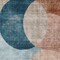 Homeroots 3' X 5' Rust Beige And Teal Blue Geometric Washable Indoor Outdoor Area Rug 604935 - alternate 3