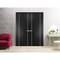 Sartodoors Slab Barn Door Panel, Planum 0410 Black Matte, Sturdy Finished Modern Doors, Pocket Closet Sliding PLANUM0410S-BLK-42 - alternate 3