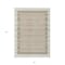 Homeroots 8' X 10' Ivory And Beige Striped Washable Indoor Outdoor Area Rug 610477 - alternate 8