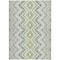 Homeroots 5' X 8' Green Ivory And Gray Geometric Washable Indoor Outdoor Area Rug 581540 - alternate 8