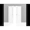 Sartodoors Interior Solid French Double Doors Frosted Glass 84x84 (2* 42x84) Solid Core Modern Interior VEREGIO7288DD-ANT-8484 - alternate 5