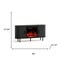 Homeroots 65in Black Wood Fireplace Entertainment Center With Fireplace 723789 - alternate 4