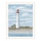 Homeroots Cape May Light White Framed Print Wall Art 529955 - alternate 1