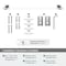 Amerock Glacio Clear/Brushed Nickel Contemporary 24 in 610 mm Towel Bar BH36064CG10 - alternate 2