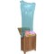 Homeroots Compact Teak Laundy Storage With Removable Bag In Natural Finish 376759 - alternate 6