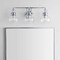 Jonathan Y Shirley 24" 3-Light Farmhouse Industrial Metal LED Vanity Light w/ Seeded Glass Globe Shades, Chrome JYL7405A - alternate 7