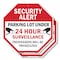 Signmission Security Alert Parking Lot Under 24, 10 inch X 10 inch, Plastic Sign, 2PK OC-P-2PACK-10-116 - alternate 1
