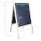 Crestline Products Marquee Easel (natural hardwood)  White dry erase/black chalk 31200 - alternate 3