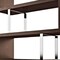 Homeroots 67" Brown And Silver Metal and Wood Three Tier Etagere Bookcase 555013 - alternate 5