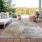 Homeroots 10' X 14' Ivory Gray And Khaki Abstract Washable Indoor Outdoor Area Rug 616837 - alternate 7