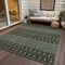 Homeroots 8' X 10' Brown Green And Olive Green Tribal Washable Indoor Outdoor Area Rug 582551 - alternate 5
