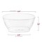 Smarty Had A Party 6 oz Clear Floral Round Disposable Plastic Dessert Bowls 480 Bowls, 48PK 725-CASE - alternate 5
