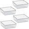 Acrimet Drawer Organizer Modular, Box Tray Storage Bins ( 4 Pieces) (Clear Crystal Plastic), 4PK 973.4 - alternate 1