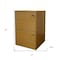 Homeroots 24" Natural Wood Bookcase 469072 - alternate 4