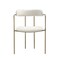 Manhattan Comfort Serene Metal Upholstered Dining Chair in Alabaster DC1882-CR - alternate 3