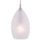 Vaxcel Milano Satin Nickel Mini Pendant Ceiling Light White Glass PD57111SN - alternate 6