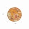 Homeroots 8' Orange Peach And Salmon Round Floral Washable Indoor Outdoor Area Rug 611206 - alternate 7
