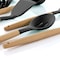 Megachef Gray Silicone and Wood Cooking Utensils, Set of 9 MGSP-450 - alternate 4