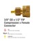 Proline Series Brass 3/8-in COMP x 1/2-in FIP Coupling CP-118NLB - alternate 2