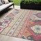 Homeroots 5' X 8' Linen Pink And Yellow Aztec Washable Indoor Outdoor Area Rug 598473 - alternate 1