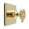 Kingston Brass Single-Handle Three-Way Diverter Valve with Square Trim Kit, Polished Brass KS3042RKX - alternate 1