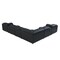 Homeroots Black Italian Leather Power Reclining U Shaped Eight Piece Corner Sectional With Console 476600 - alternate 5