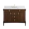 James Martin Vanities Kinnsden 48" Single Vanity, Sable Oak w/ 3 CM White Zeus Silestone Top D680-V48-SBK-3WZ - alternate 8