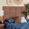 Bali & Pari Alise Bohemian Seagrass and Dark Brown Mahogany Wood Queen Size Headboard 251-13907-ZORO - alternate 6