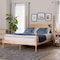 Baxton Studio Caliana Bobbin Four-Poster Platform Bed, Queen, Natural Brown 264-14395-ZORO - alternate 5