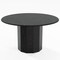 Homeroots 52" Black Solid Wood Pedestal Base Round Top Dining Table 721053 - alternate 1