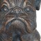 Homeroots 16in Antiqued Bronze Bulldog Outdoor Statue 523599 - alternate 2