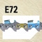 Oregon PowerCut Professional Chainsaw Chain 20", 3/8" Pitch, .050 Gauge, 72DL E72 - alternate 5