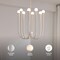Vidalite Breeze 8-Light Matte White Chandelier, Textured Pendant Chandelier, Included LED Bulbs CE1013106 - alternate 5