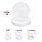 Smarty Had A Party 7.5" Solid White Organic Round Disposable Plastic Appetizer/Salad Plates (120 Plates), 120PK 937W-CASE - alternate 9
