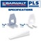 Barwalt PLS Tile Leveling System, PLS Wedges, 500 PC Bulk Box, 500PK WPLS500 - alternate 4