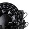 Elama Retro Chic 16-Piece Glazed Dinnerware Set in Black ELM-RETROCHIC-BLACK - alternate 7