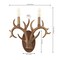 Jonathan Y Cody 13.25" 2-Light Southwestern Bohemian Resin/Iron Faux Antler LED Vanity Light, Brown Wood Finish JYL6308A - alternate 6