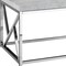 Homeroots 47" Gray And Silver Iron Coffee Table 333172 - alternate 3
