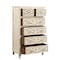 Homeroots 35" White Solid Wood Six Drawer Chest 521239 - alternate 8